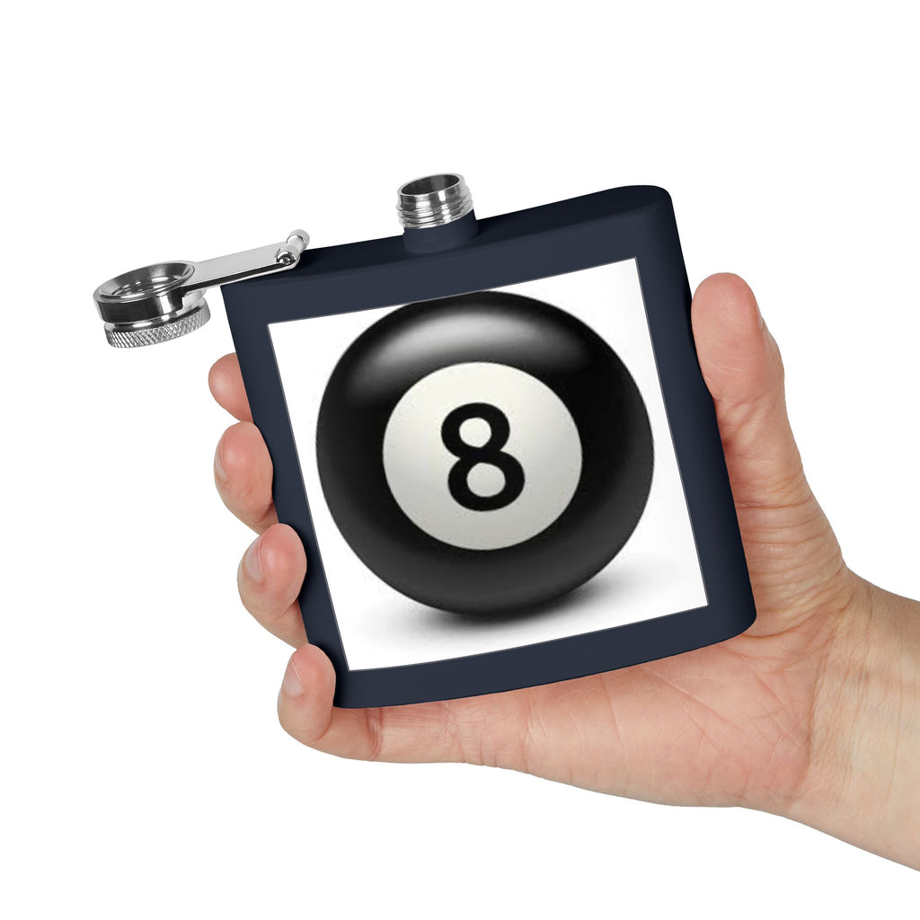 Magic 8 Ball Design Flask | Stainless Steel 6oz