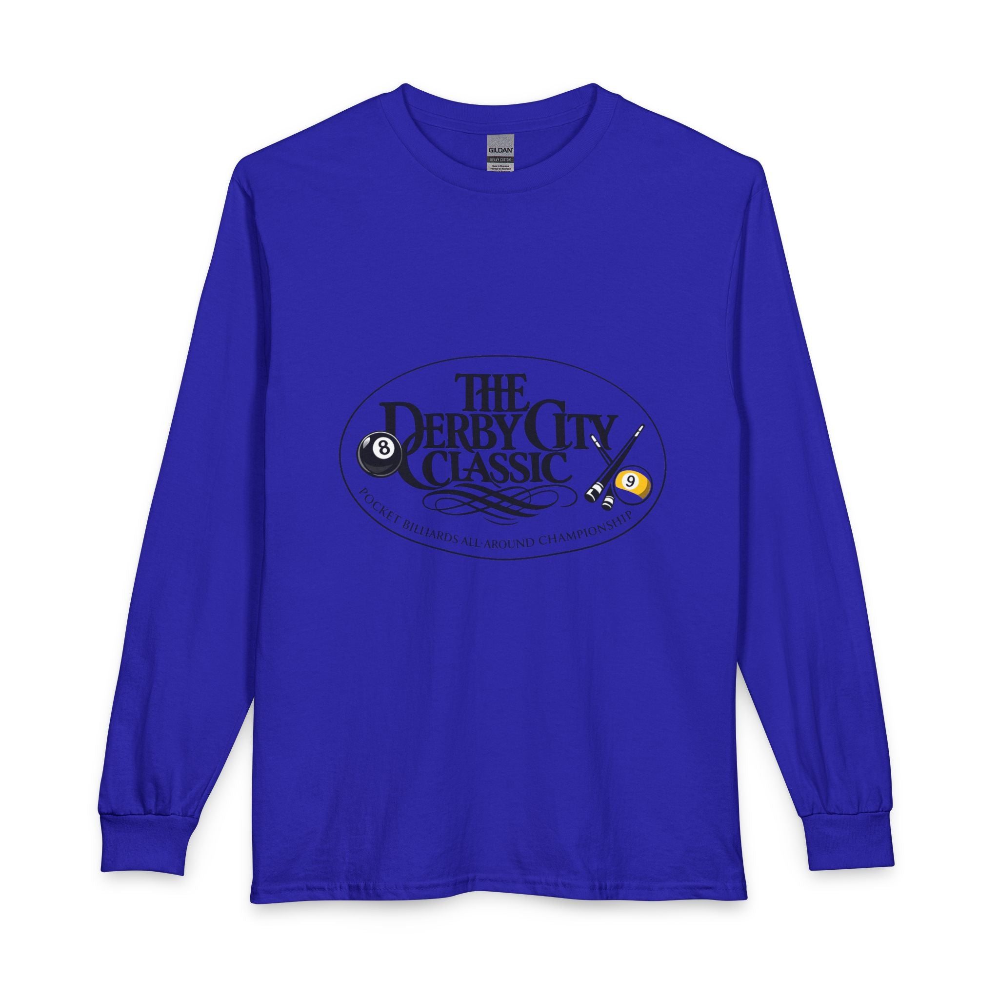Derby City Classic logo Long Sleeve Shirt | Bowling 8-Ball Cue Tournament