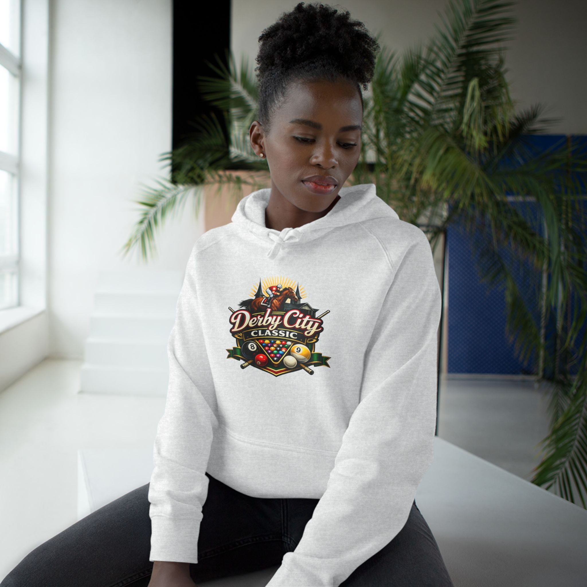 Derby City Classic Hoodie — Retro Horseshoe Horse Racing Logo