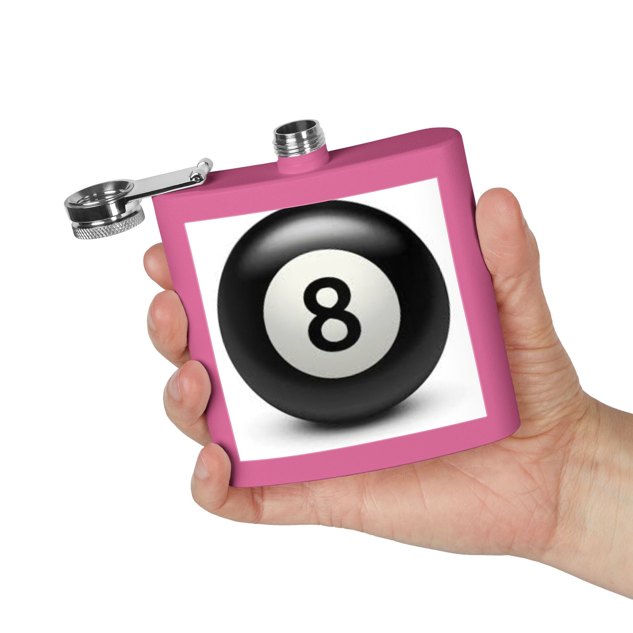 Magic 8 Ball Design Flask | Stainless Steel 6oz