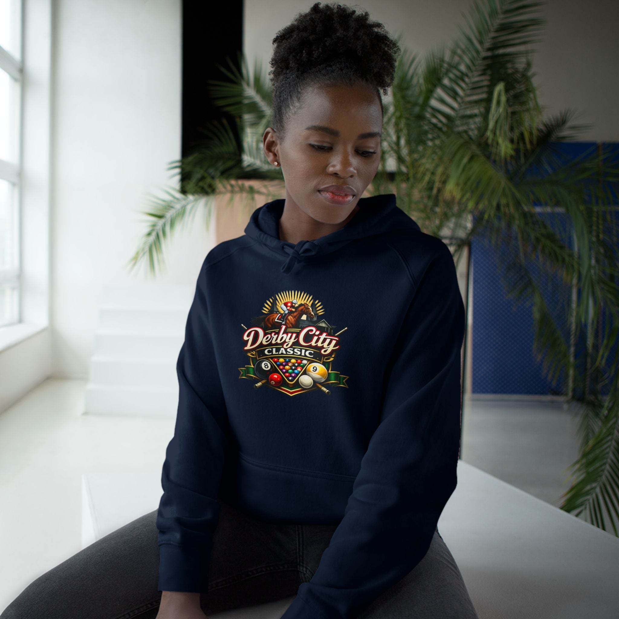 Derby City Classic Hoodie — Retro Horseshoe Horse Racing Logo