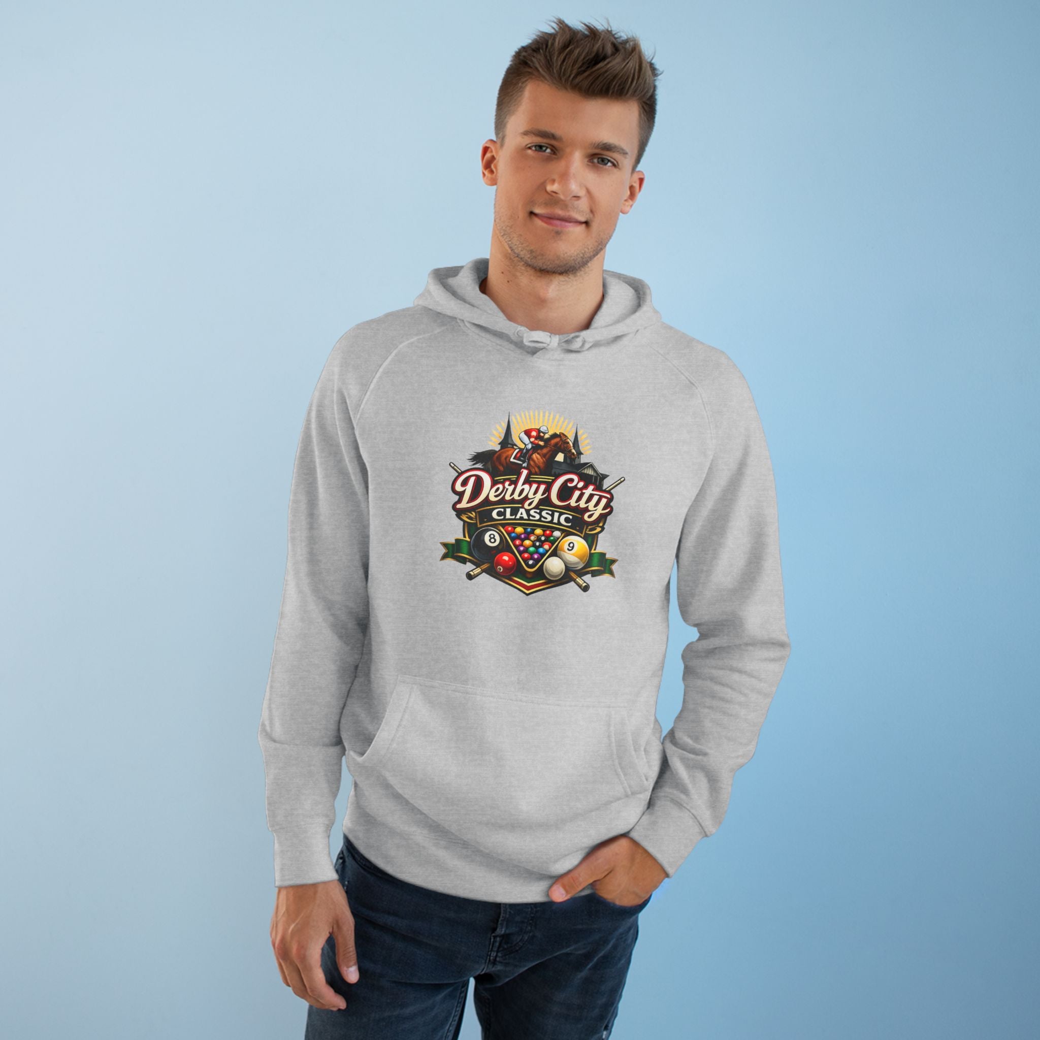 Derby City Classic Hoodie — Retro Horseshoe Horse Racing Logo