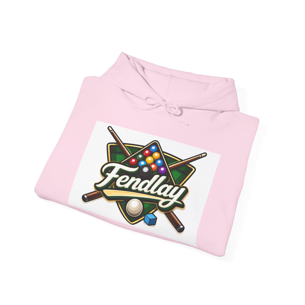 Billiards Logo Fendlay Hoodie | Pool Cue & Rack Sweatshirt