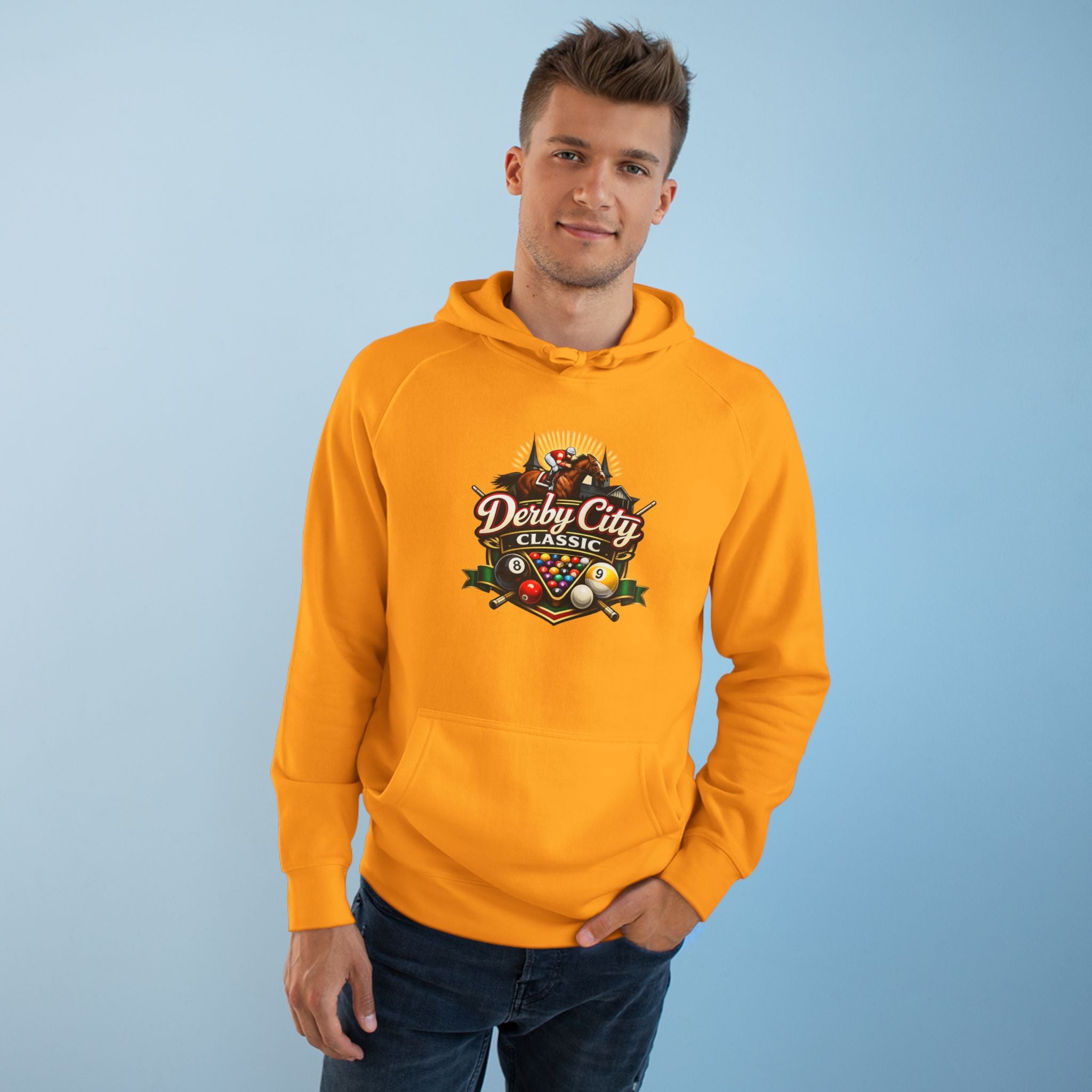 Derby City Classic Hoodie — Retro Horseshoe Horse Racing Logo