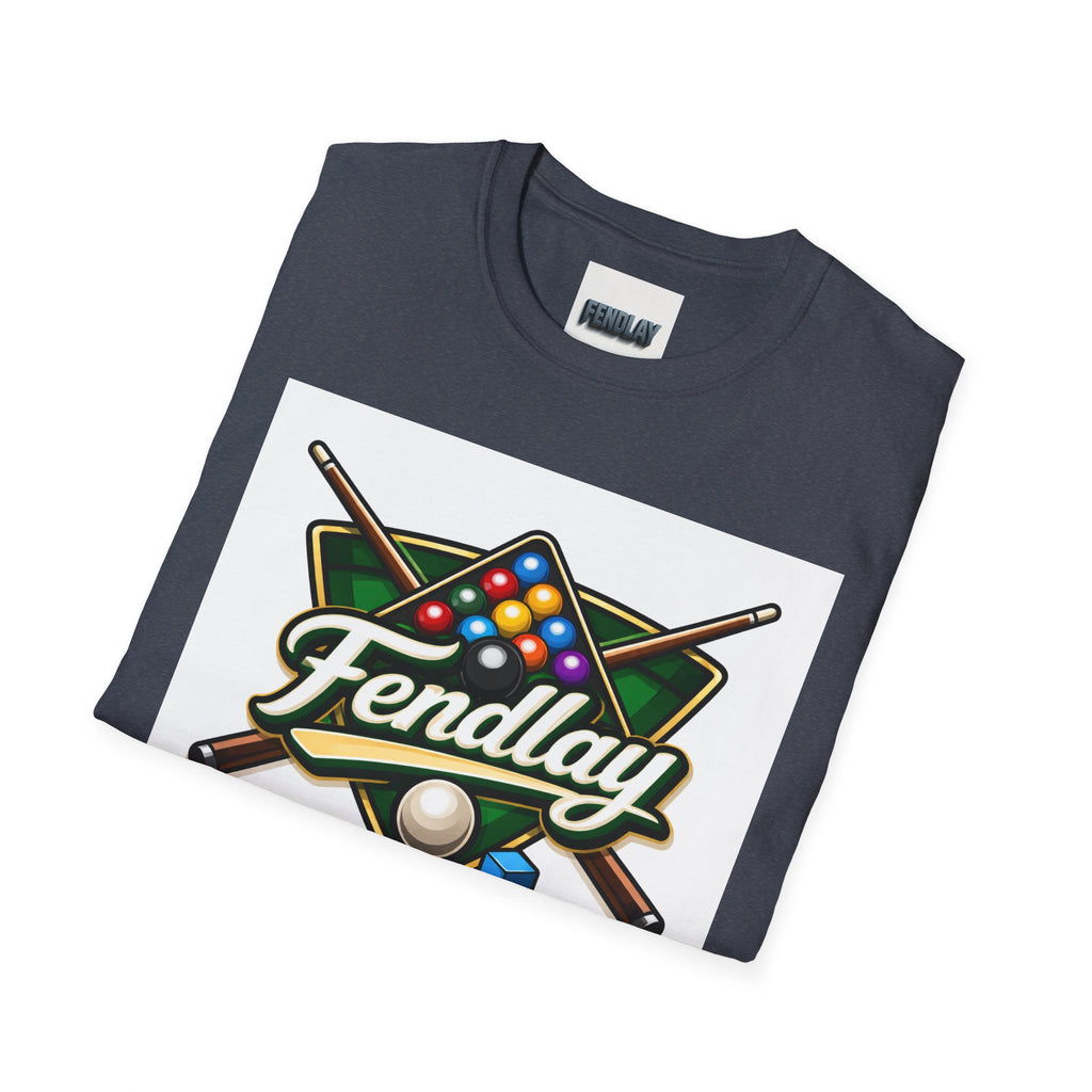 Fendlay Billiards Logo T-Shirt | Pool Cue & Rack Graphic