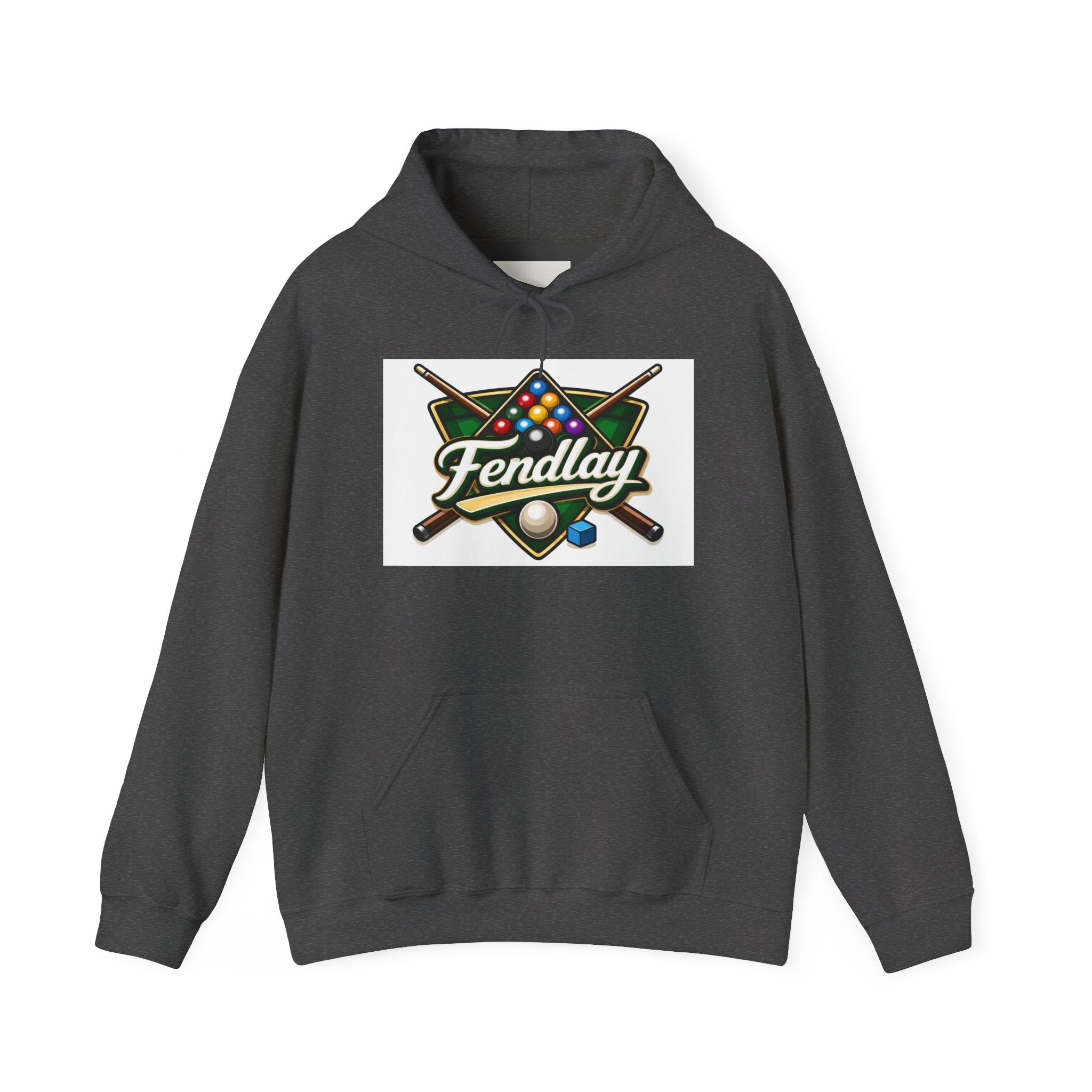 Billiards Logo Fendlay Hoodie | Pool Cue & Rack Sweatshirt