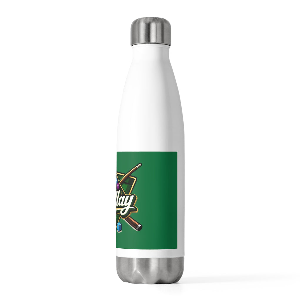 Billiards Rack Logo 20oz Insulated Bottle | Pool Cue, Billiard Balls Design