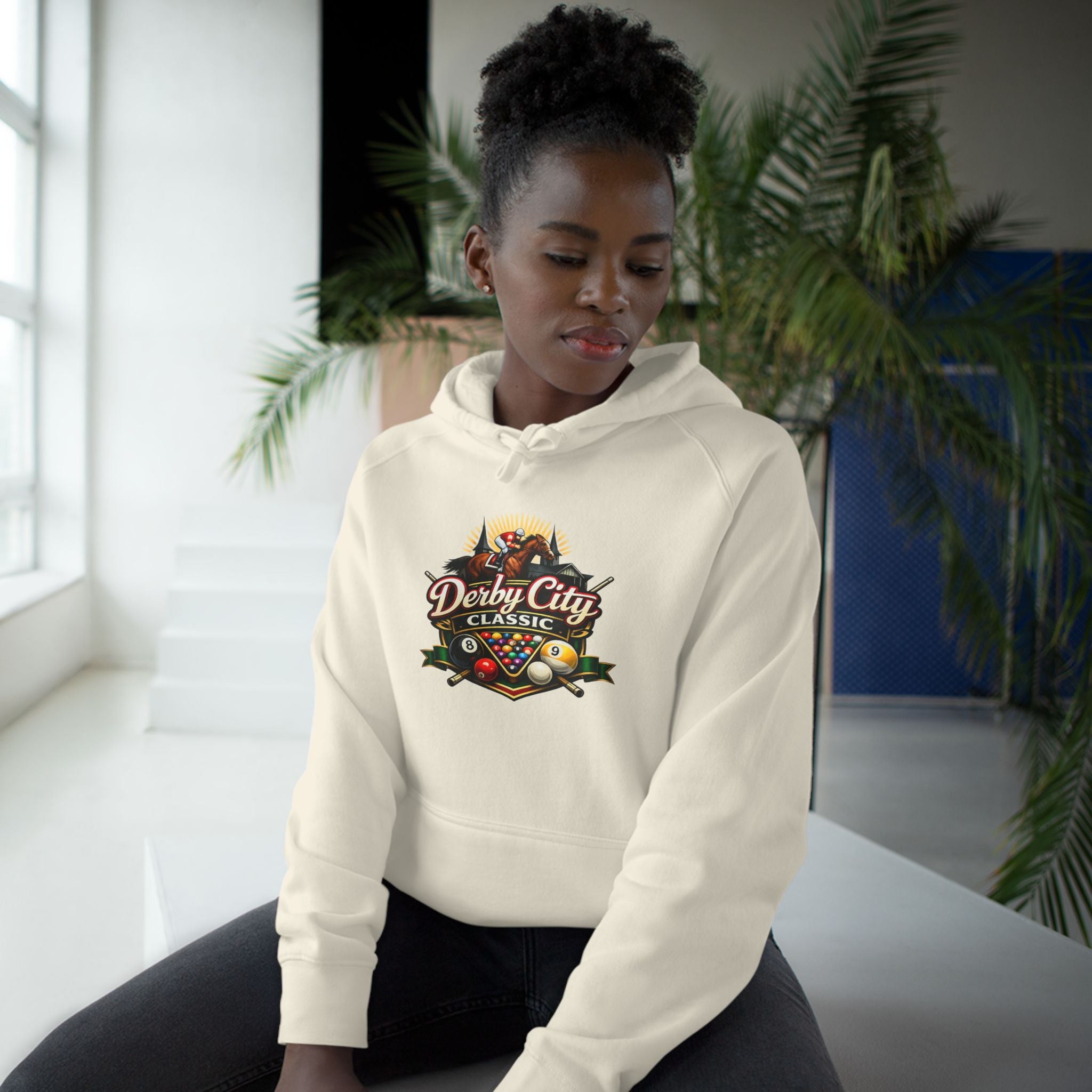 Derby City Classic Hoodie — Retro Horseshoe Horse Racing Logo