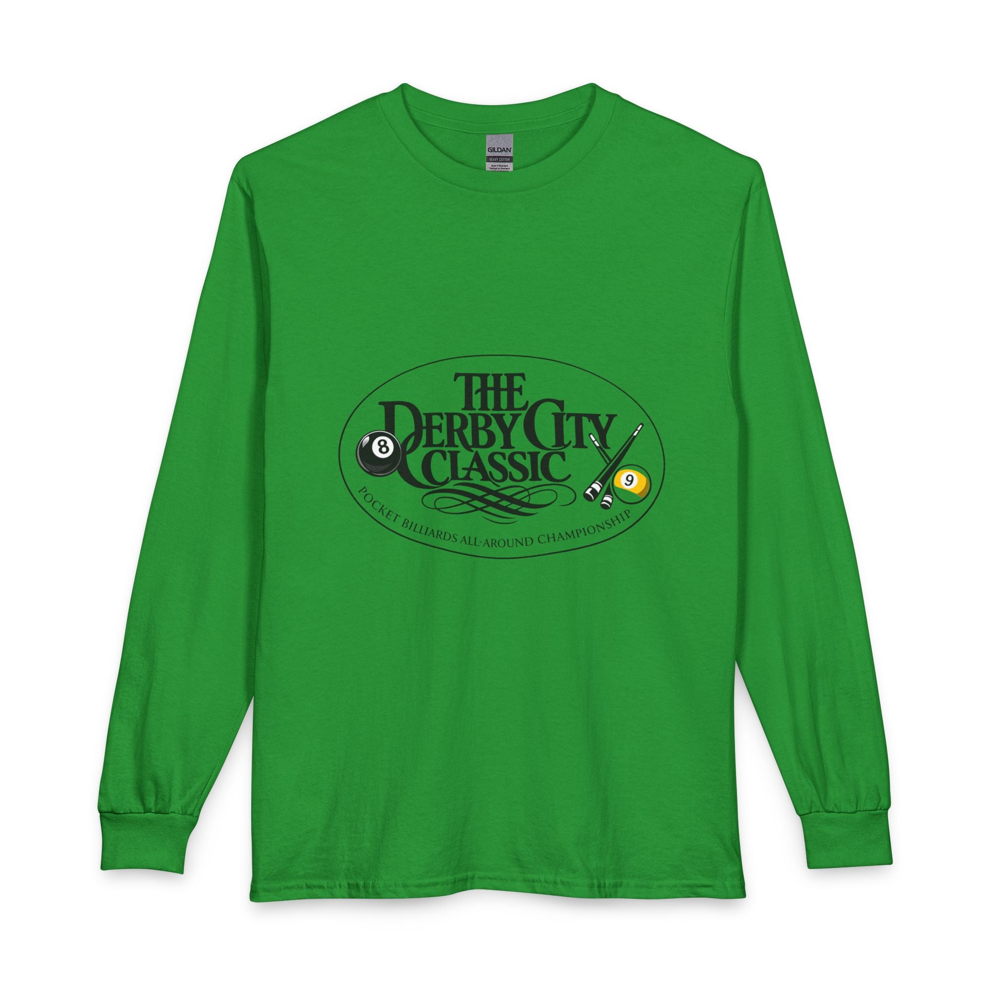 Derby City Classic logo Long Sleeve Shirt | Bowling 8-Ball Cue Tournament