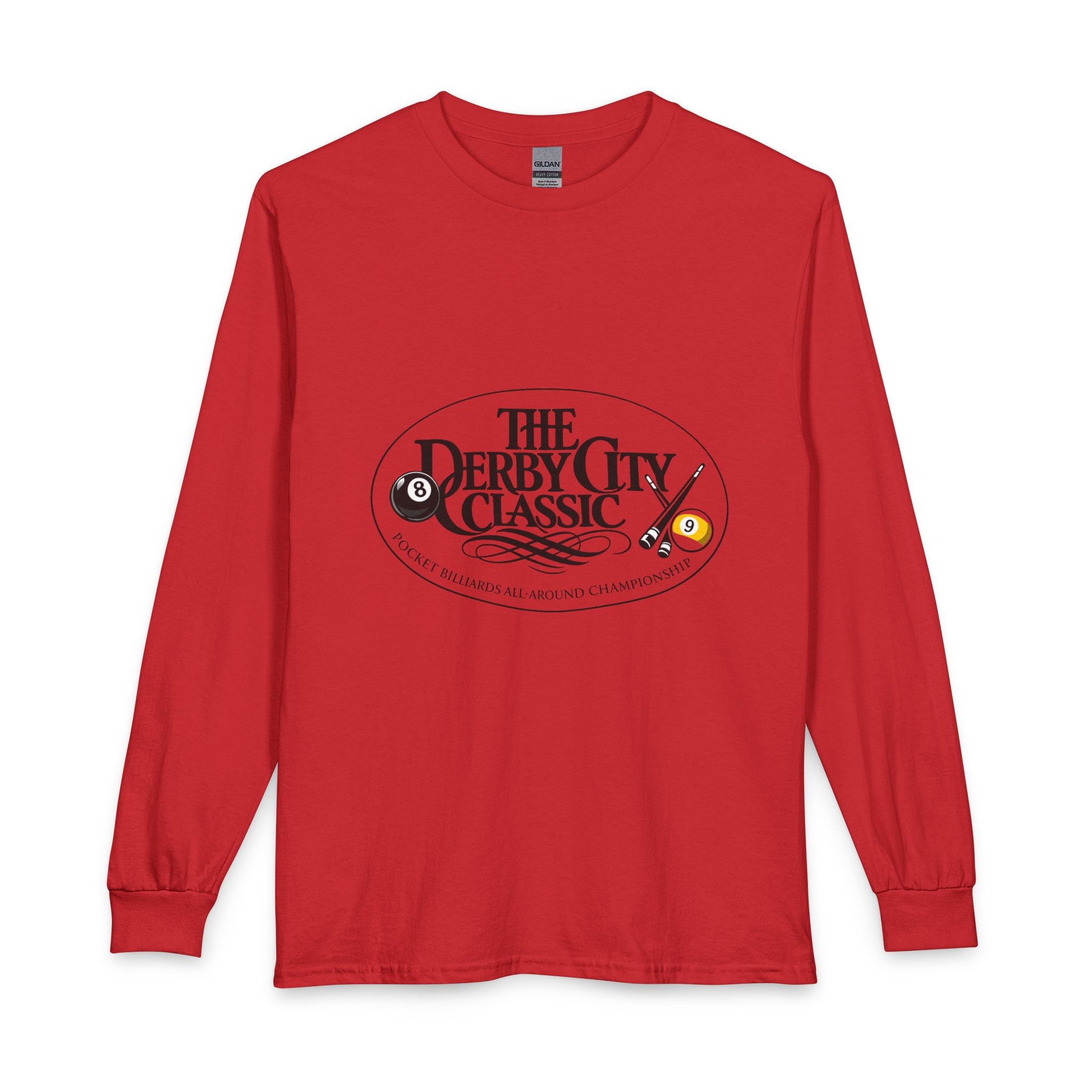 Derby City Classic logo Long Sleeve Shirt | Bowling 8-Ball Cue Tournament