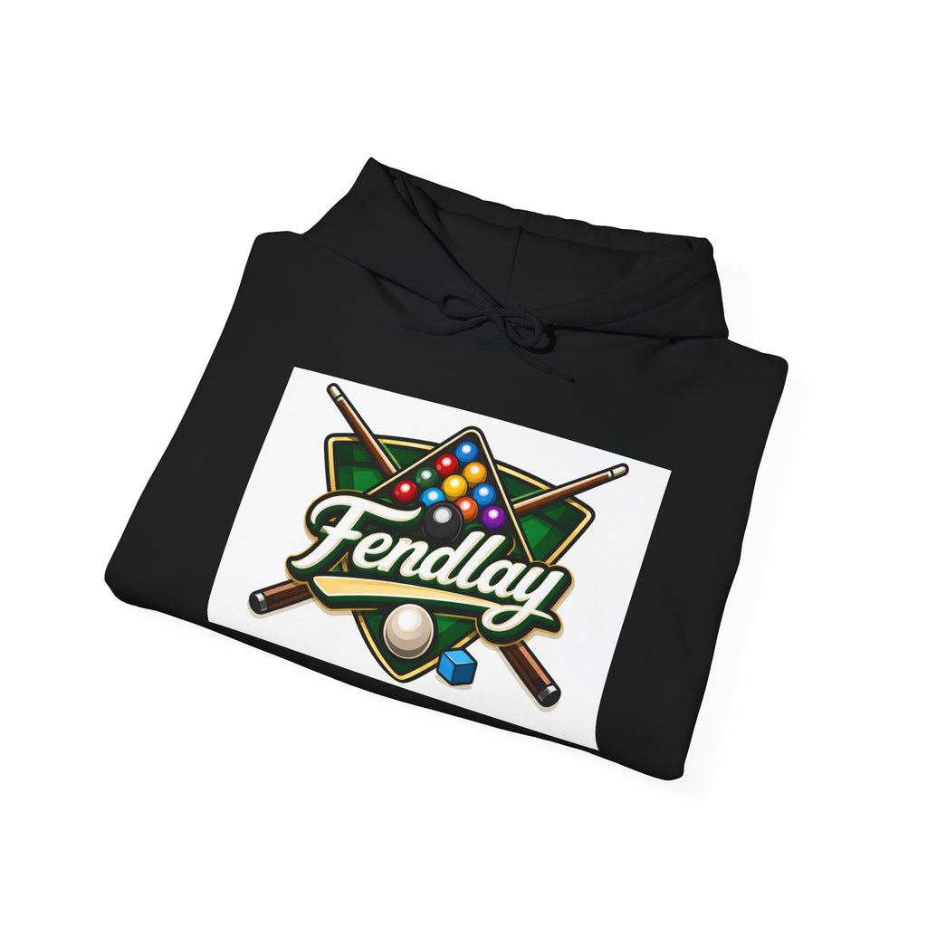 Billiards Logo Fendlay Hoodie | Pool Cue & Rack Sweatshirt