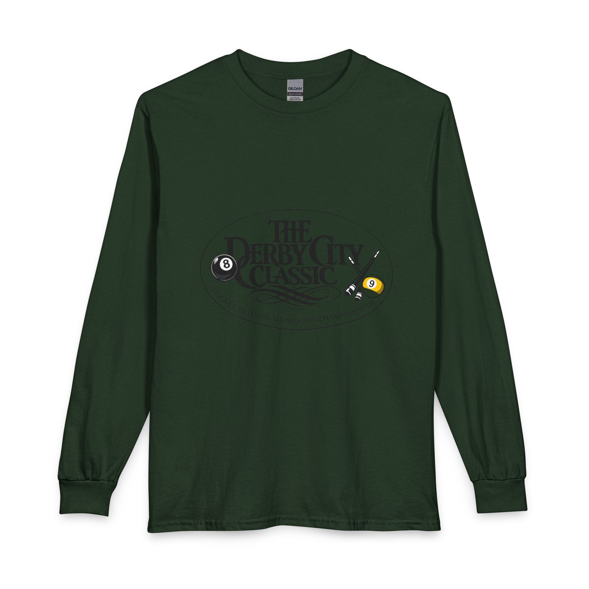 Derby City Classic logo Long Sleeve Shirt | Bowling 8-Ball Cue Tournament