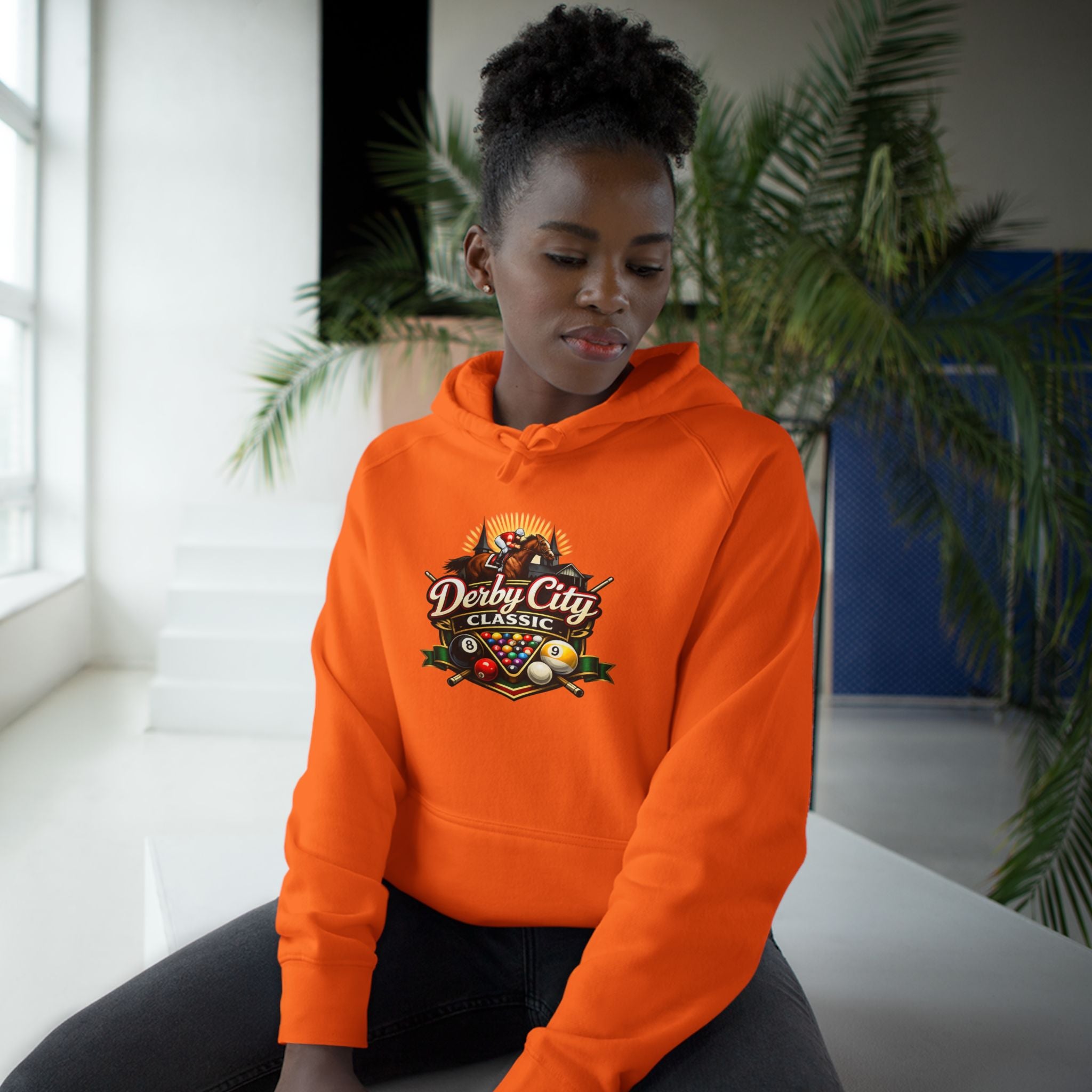 Derby City Classic Hoodie — Retro Horseshoe Horse Racing Logo
