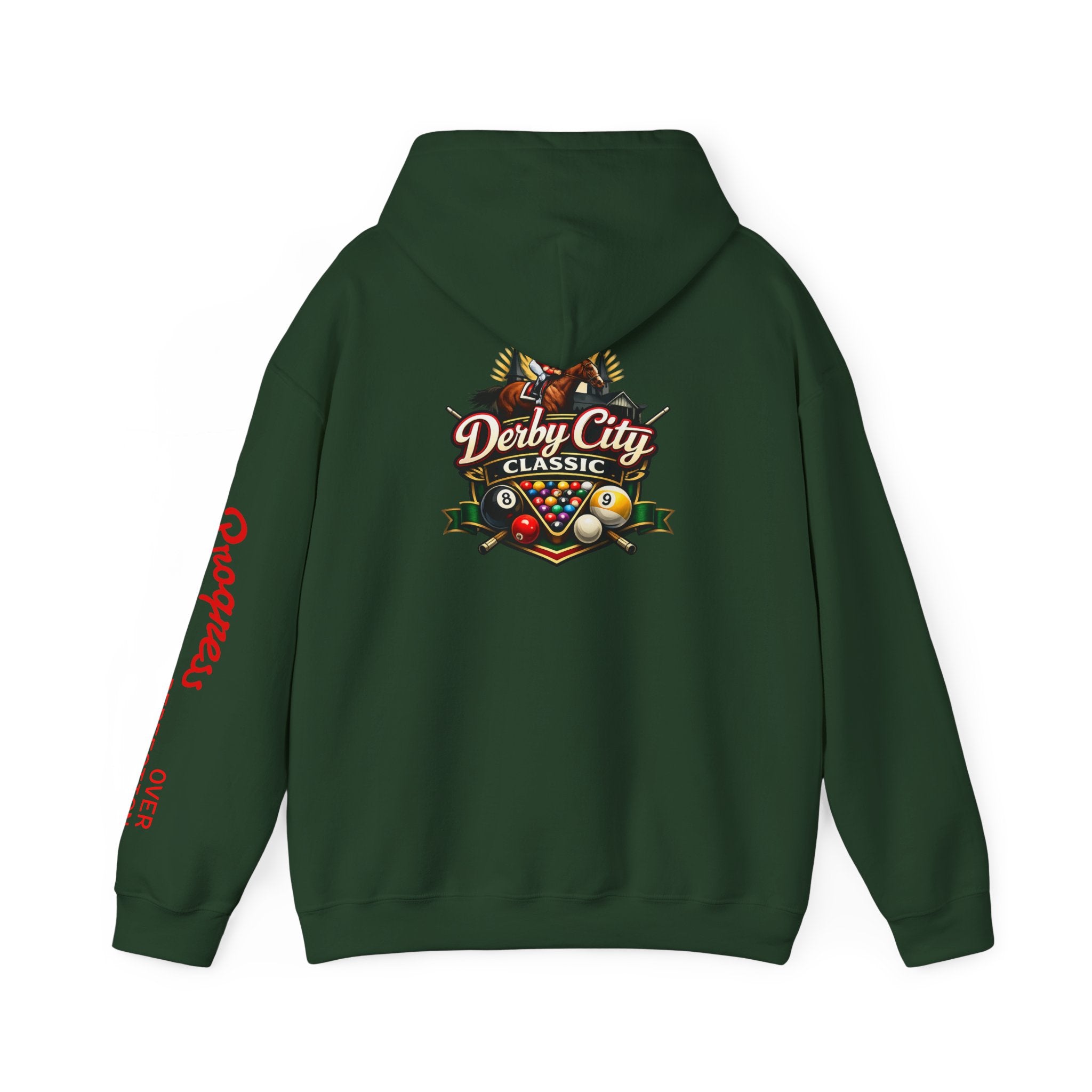 Fendlay Derby City Classic Custom Logo Pool Logo Hoodie | Pool Player Photo Embroidery