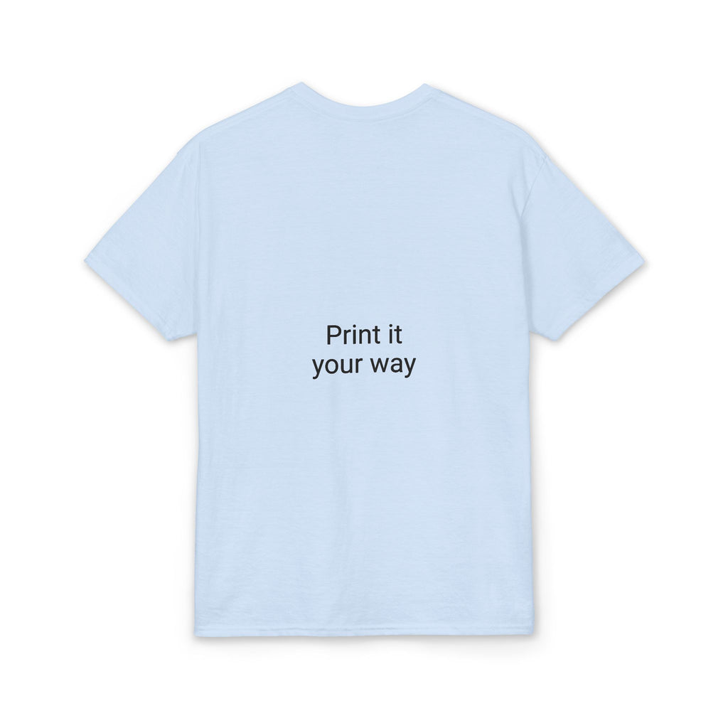 American Flag 'T' Freedom T-Shirt | Bed Wine & Blue Back Design