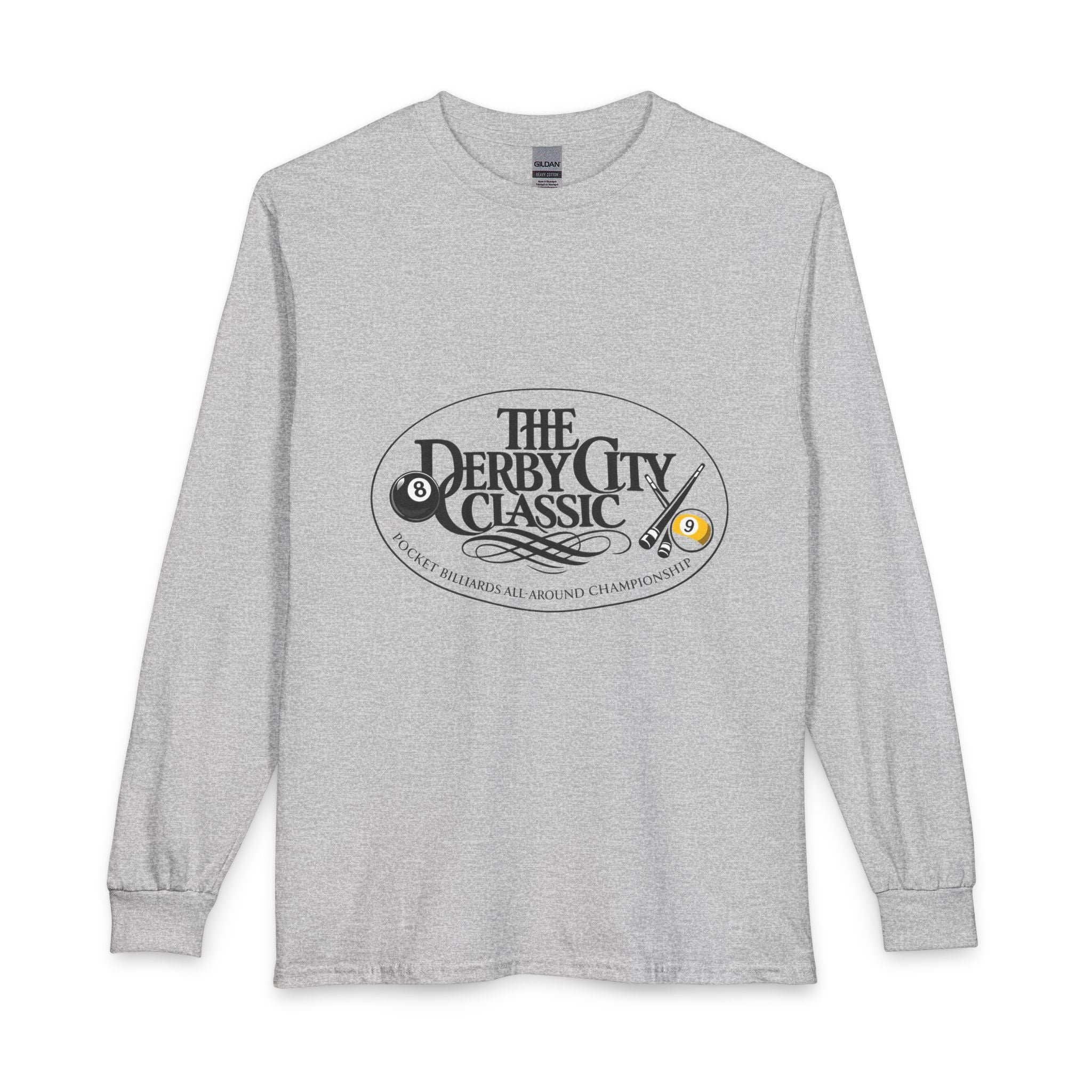 Derby City Classic logo Long Sleeve Shirt | Bowling 8-Ball Cue Tournament