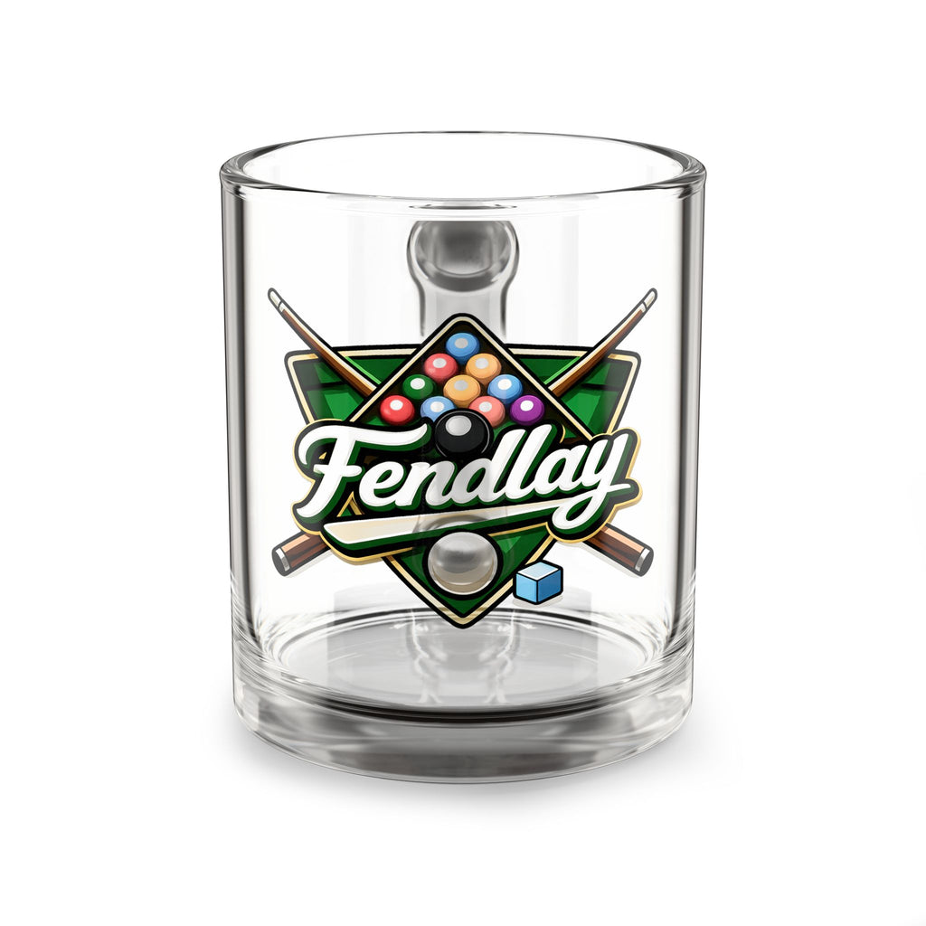 Billiards Pool Rack Logo Glass Mug | 10oz Pool Cue Coffee Cup
