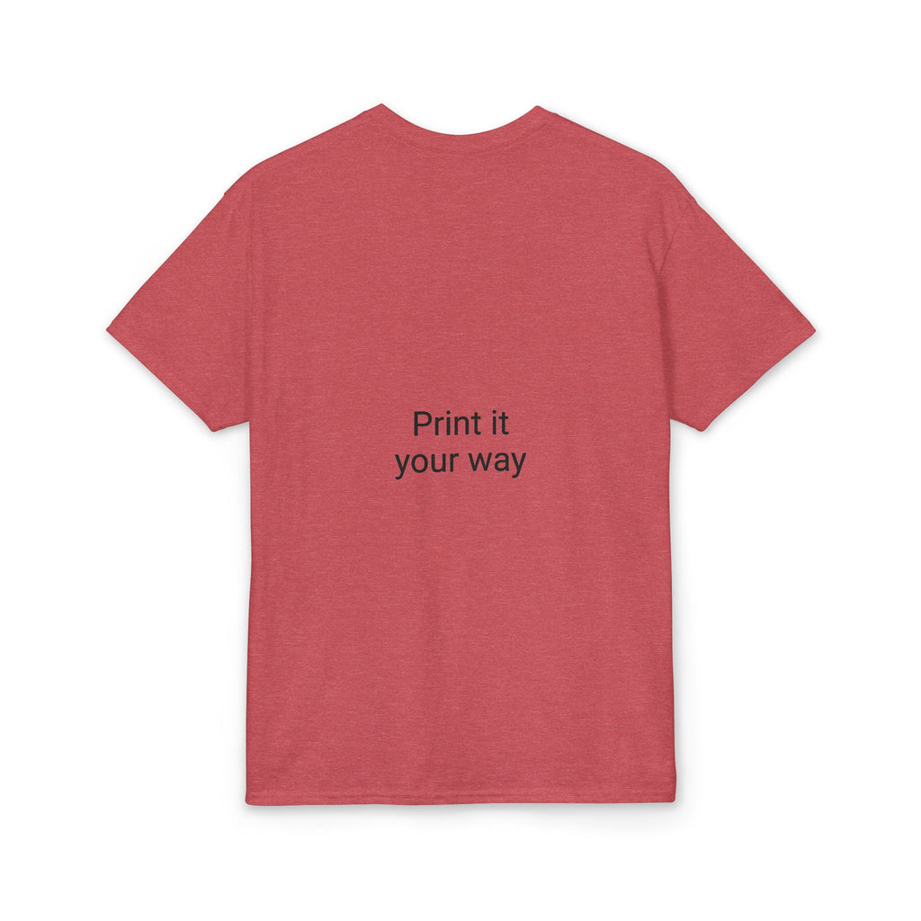 American Flag 'T' Freedom T-Shirt | Bed Wine & Blue Back Design