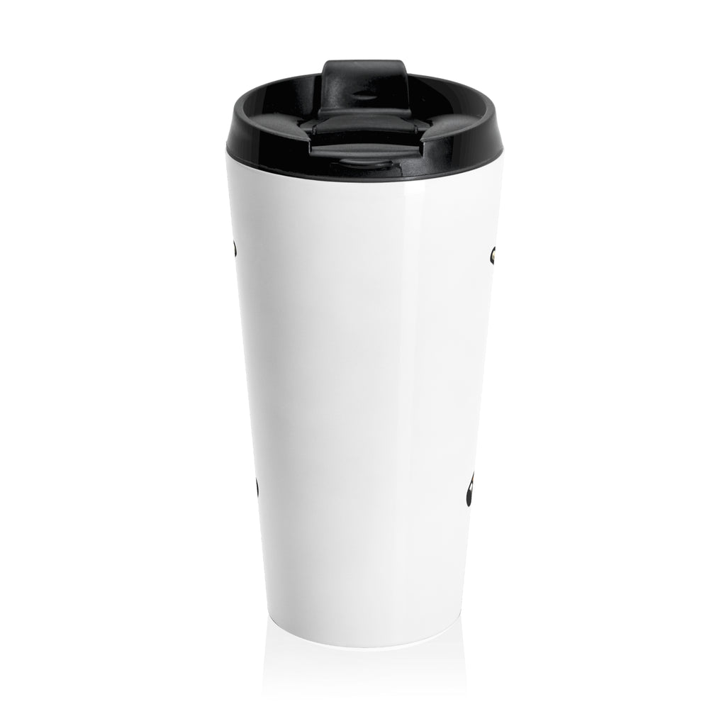 Billiards Rack Logo Travel Mug | Pool Cue, Snooker Ball Design