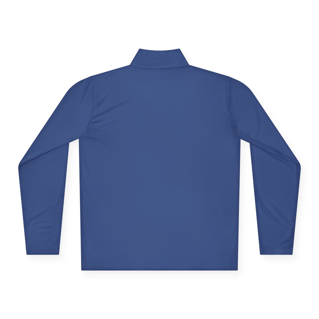 Wave Heart Logo Quarter-Zip Pullover | Minimal Script Chest Print