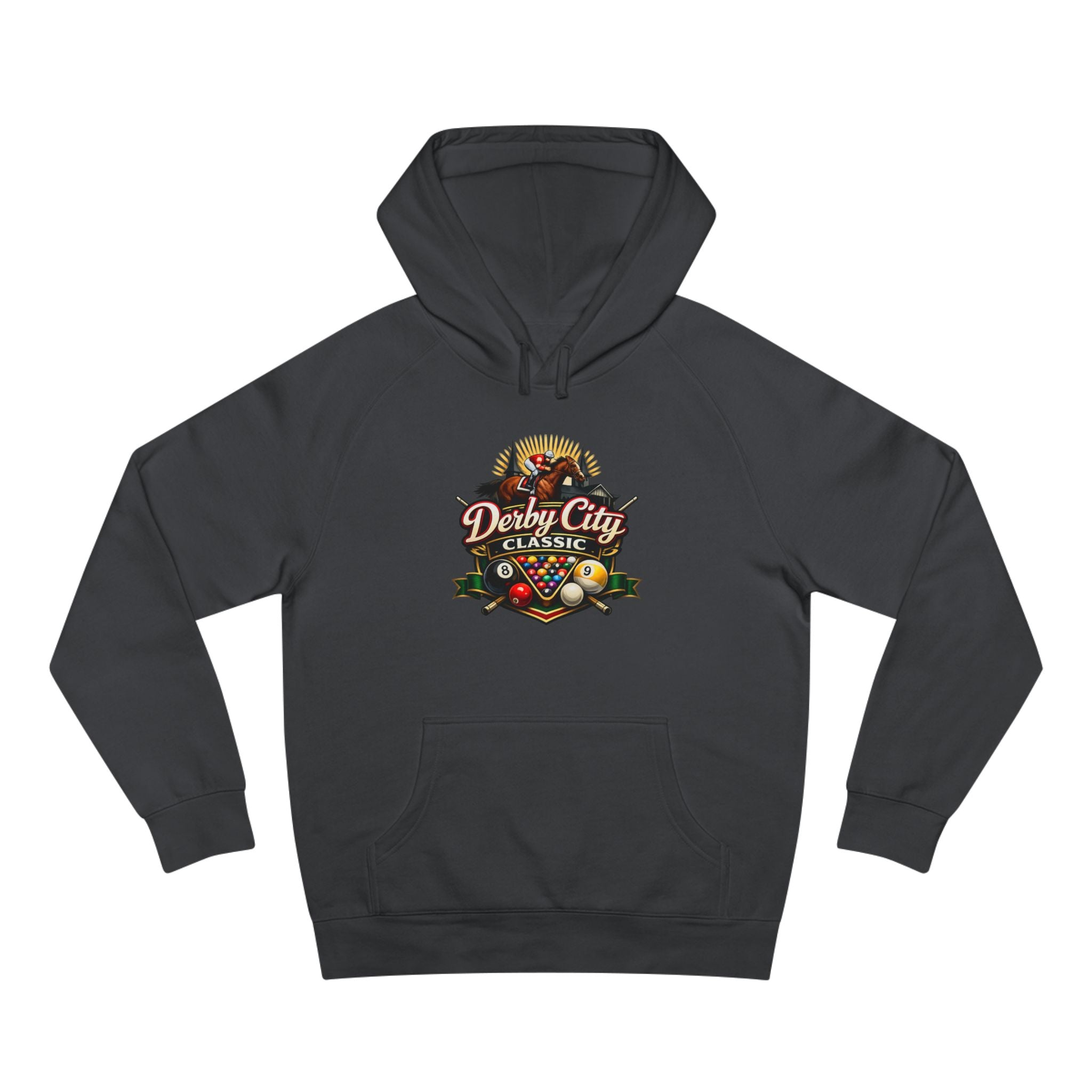 Derby City Classic Hoodie — Retro Horseshoe Horse Racing Logo