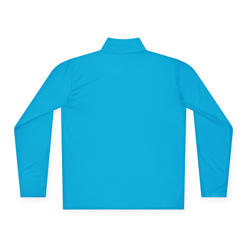 Wave Heart Logo Quarter-Zip Pullover | Minimal Script Chest Print