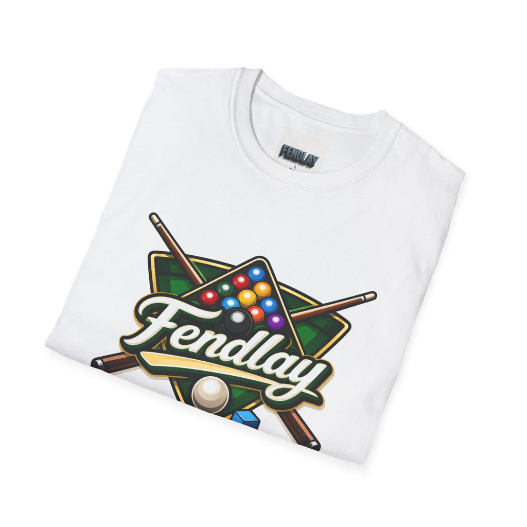 Fendlay Billiards Logo T-Shirt | Pool Cue & Rack Graphic