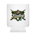 Pool Billiards Logo Can Cooler Sleeve | Beer Koozie, Cue Ball Design