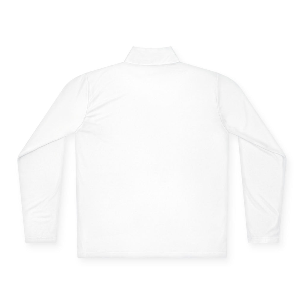 Wave Heart Logo Quarter-Zip Pullover | Minimal Script Chest Print