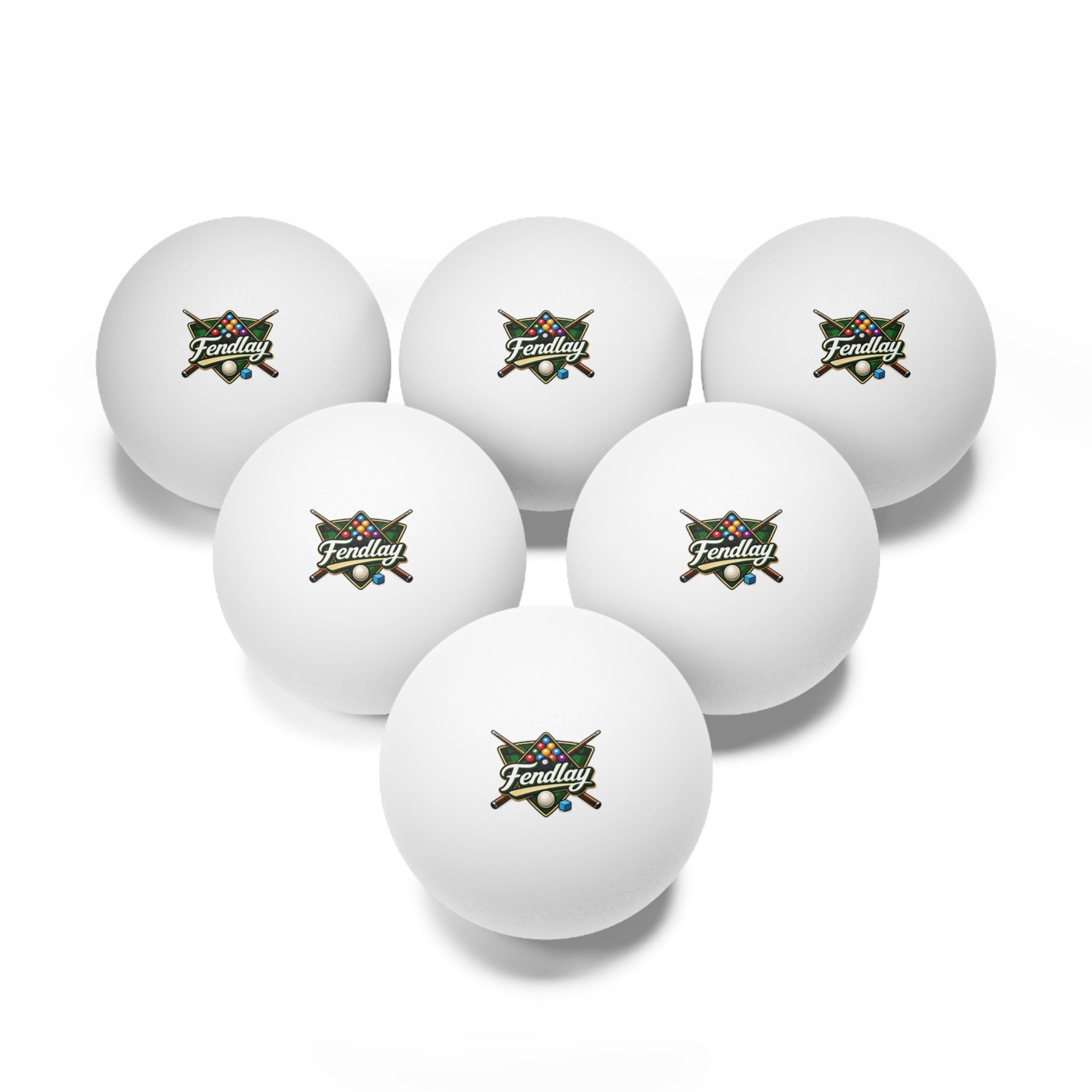 Fendlay Billiards Logo Ping Pong Balls