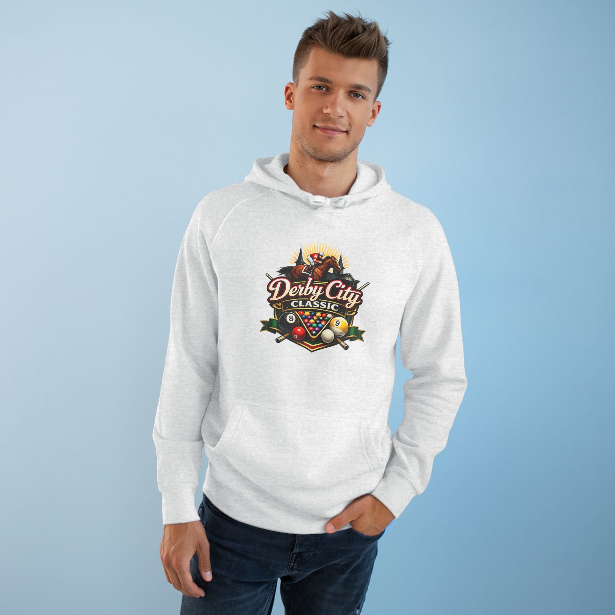 Derby City Classic Hoodie — Retro Horseshoe Horse Racing Logo