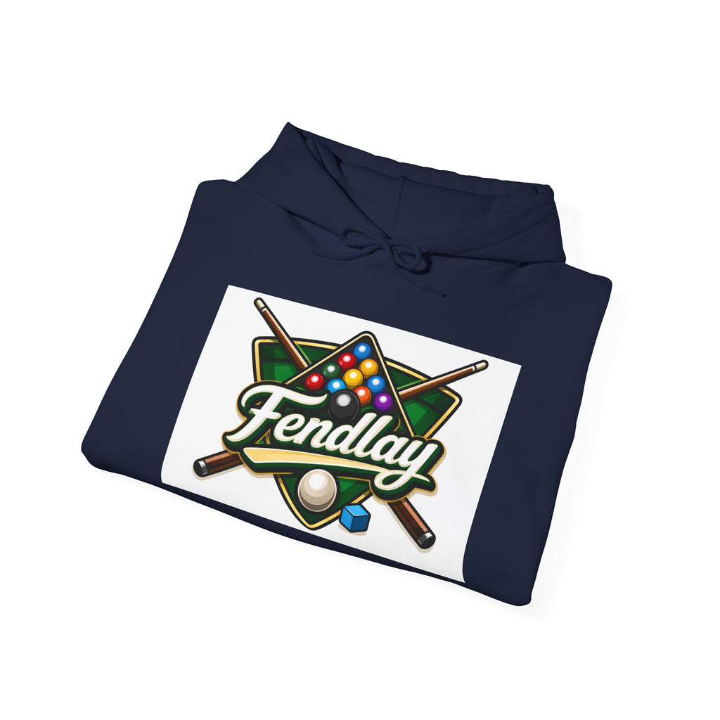Billiards Logo Fendlay Hoodie | Pool Cue & Rack Sweatshirt