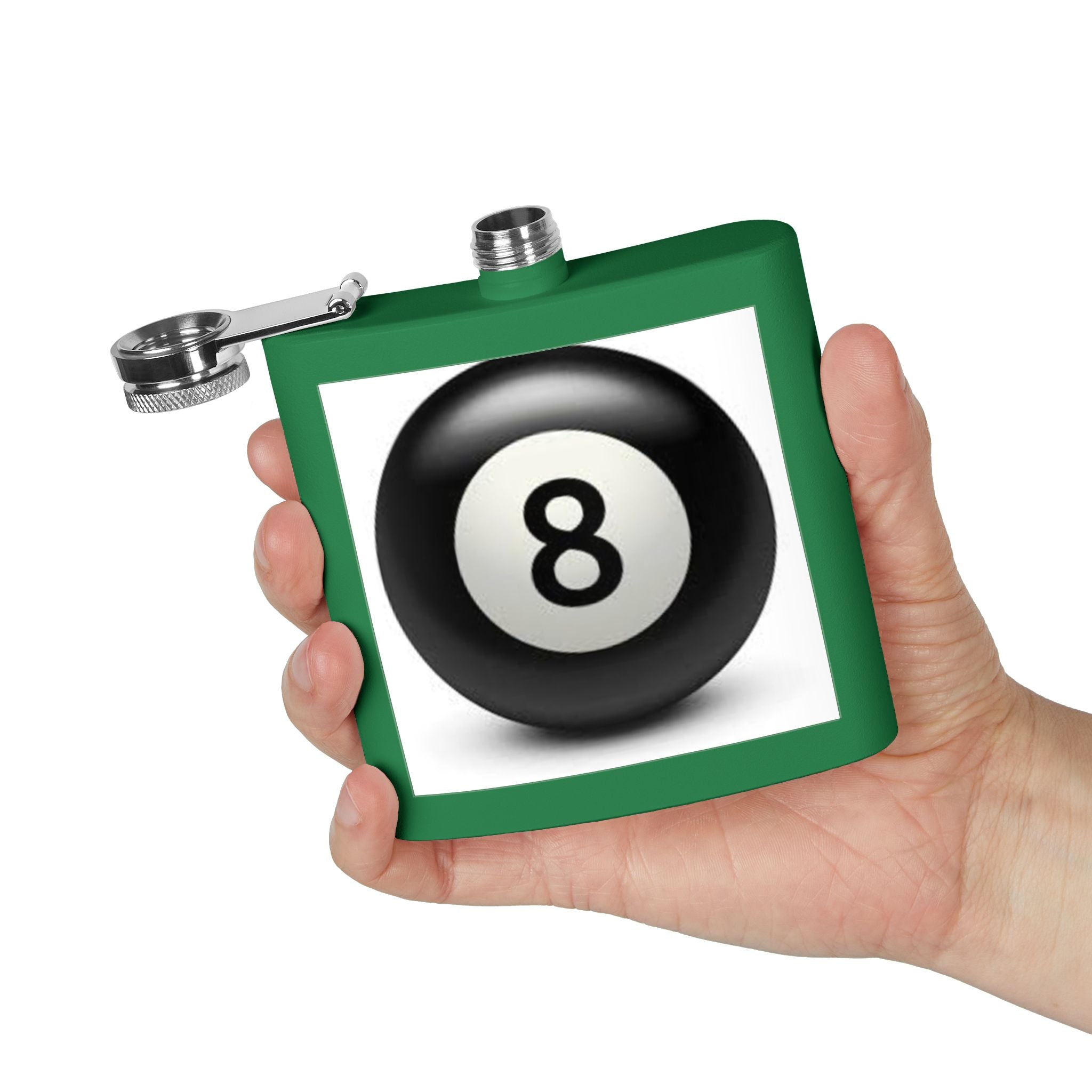 Magic 8 Ball Design Flask | Stainless Steel 6oz