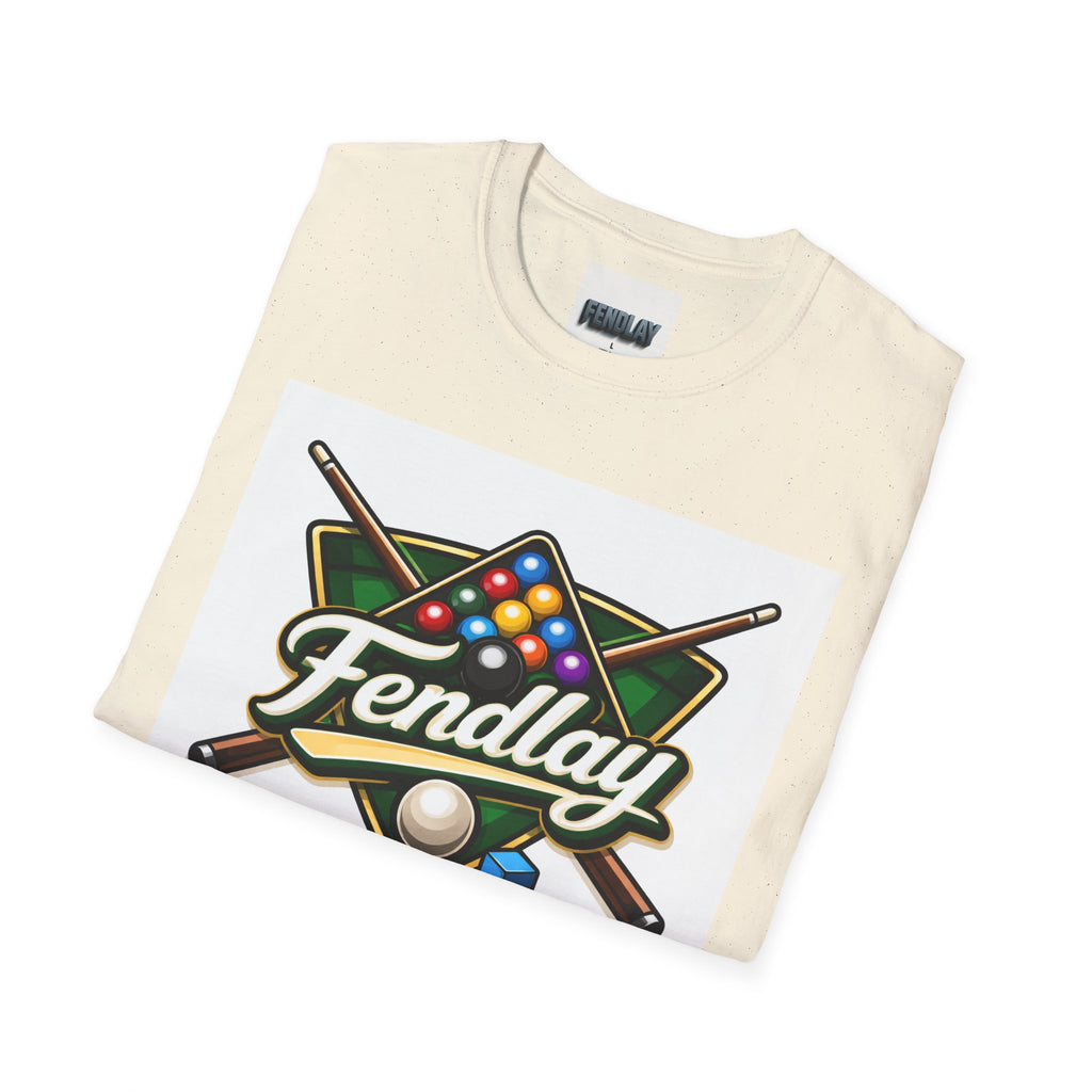 Fendlay Billiards Logo T-Shirt | Pool Cue & Rack Graphic