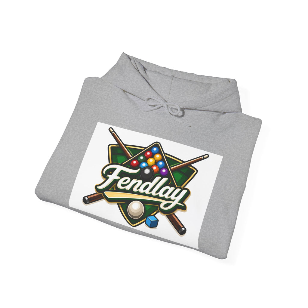 Billiards Logo Fendlay Hoodie | Pool Cue & Rack Sweatshirt