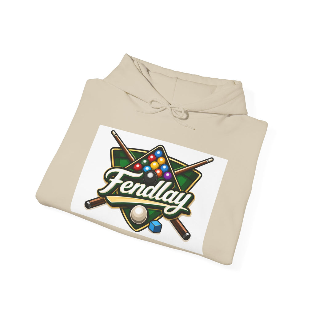 Billiards Logo Fendlay Hoodie | Pool Cue & Rack Sweatshirt