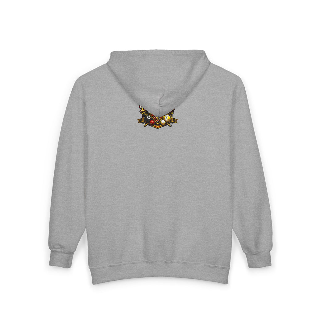 Fendlay/ Custom Derby logo Pool Player Hoodie | Full Zip Hooded Sweatshirt