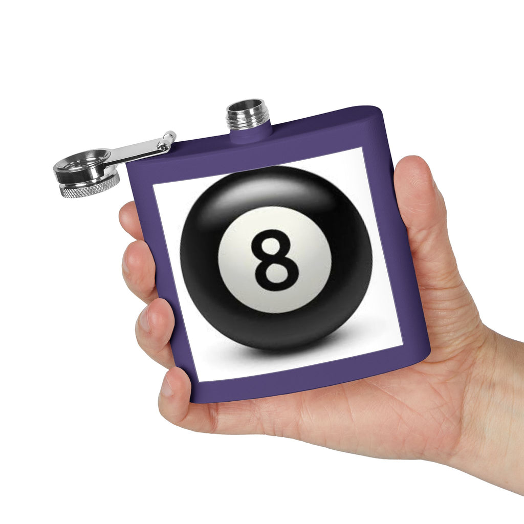 Magic 8 Ball Design Flask | Stainless Steel 6oz