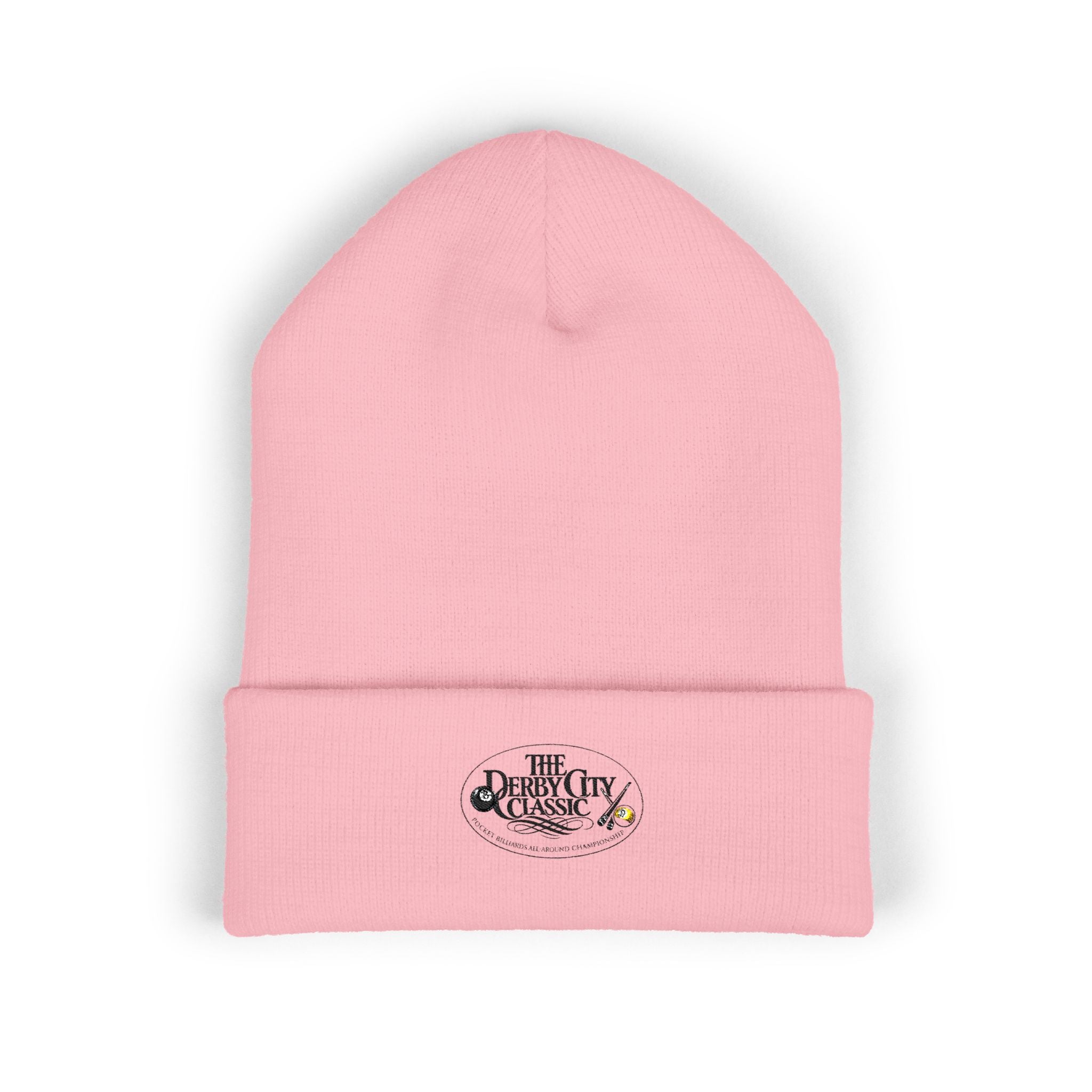 Floral Skull Crest Beanie | Embroidered Cuffed Beanie