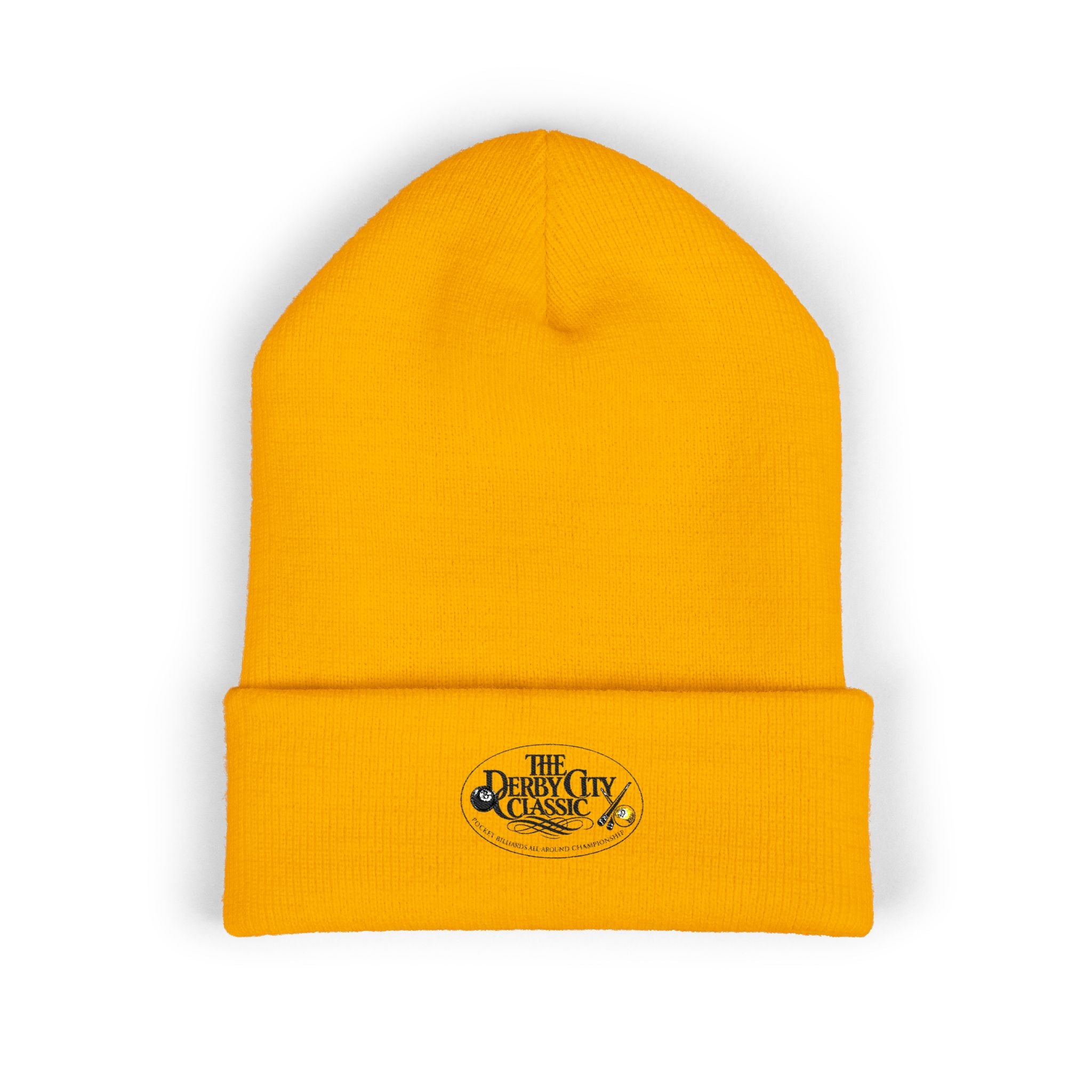 Floral Skull Crest Beanie | Embroidered Cuffed Beanie