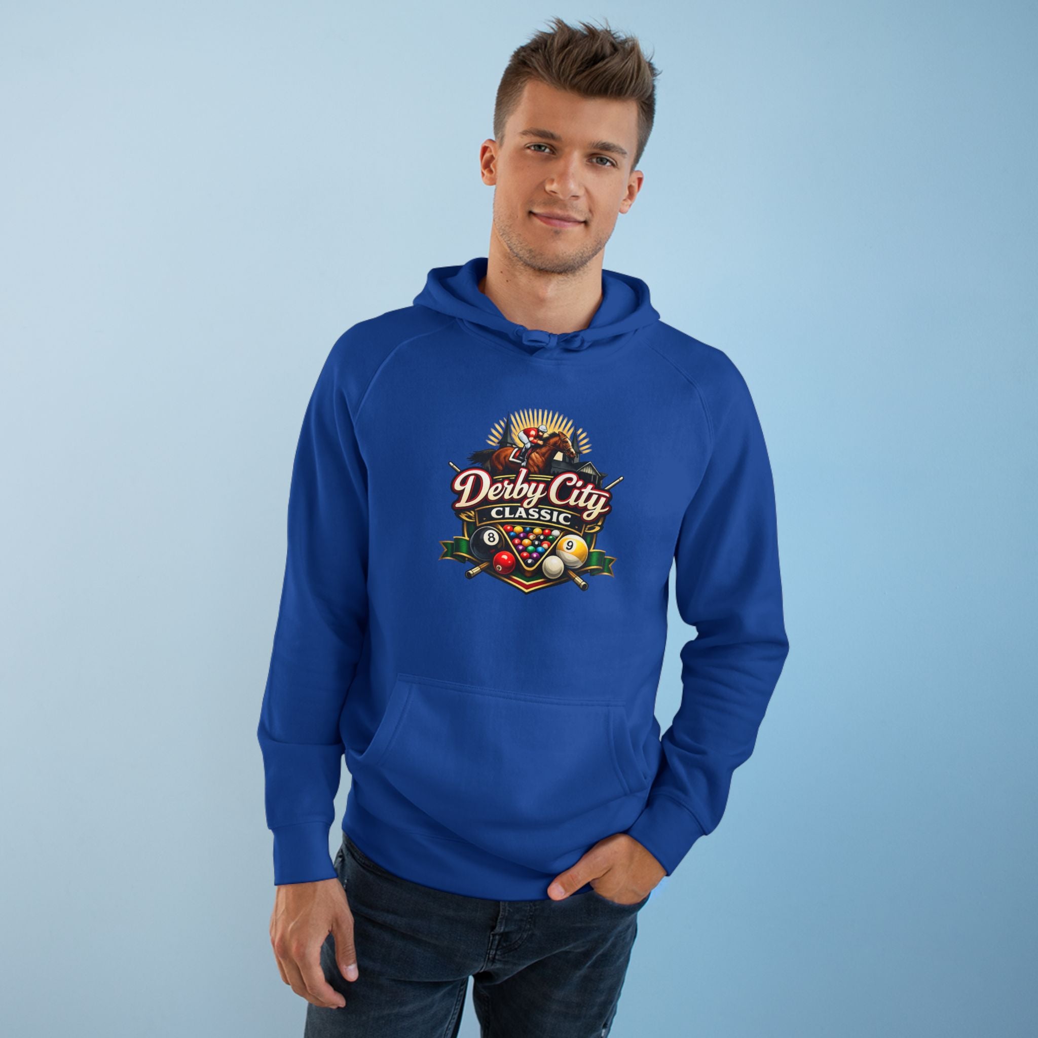 Derby City Classic Hoodie — Retro Horseshoe Horse Racing Logo