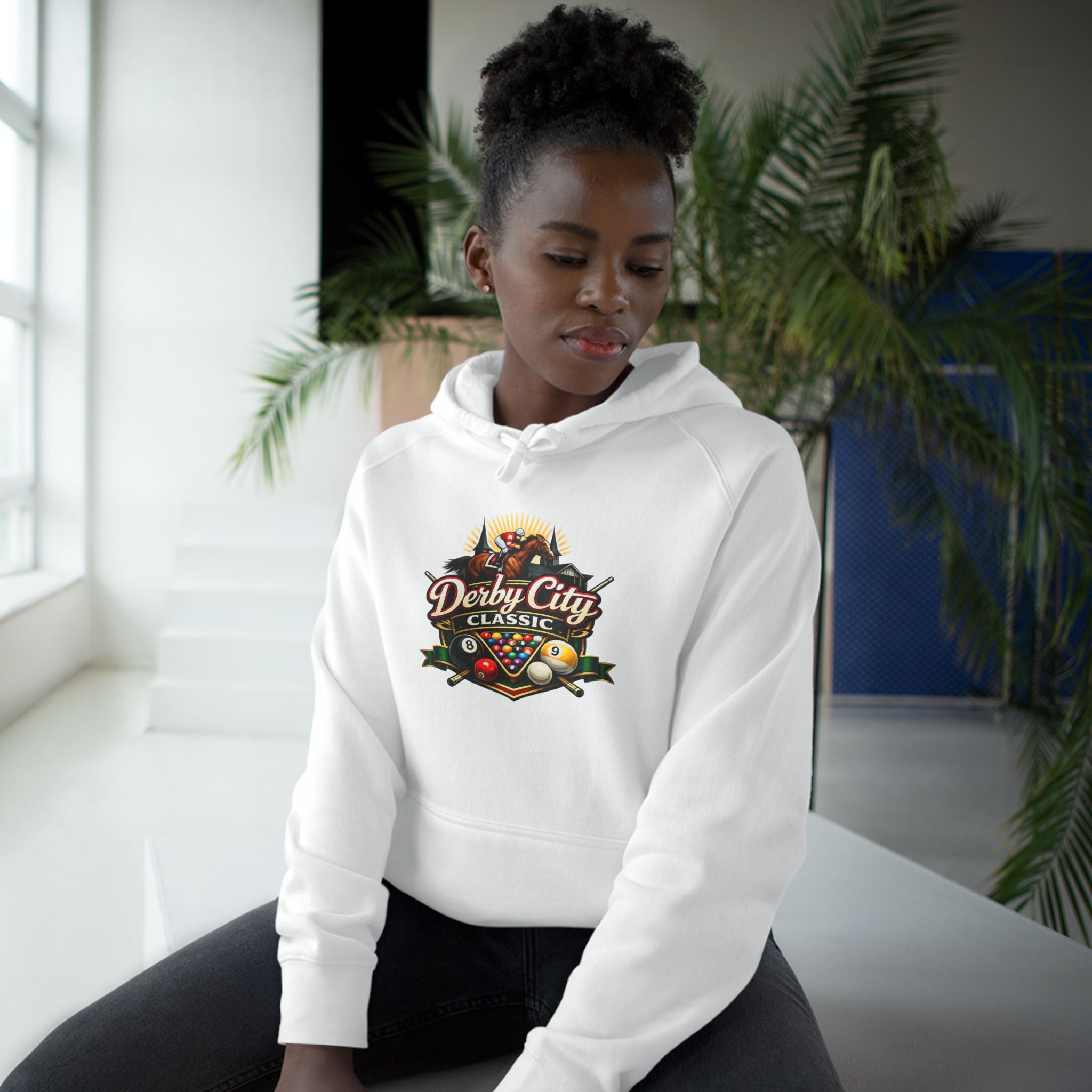 Derby City Classic Hoodie — Retro Horseshoe Horse Racing Logo
