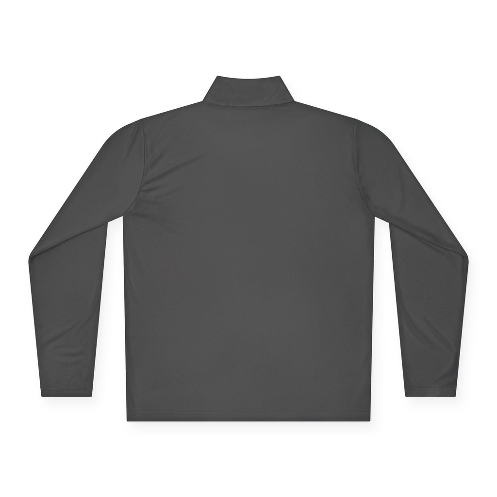 Wave Heart Logo Quarter-Zip Pullover | Minimal Script Chest Print