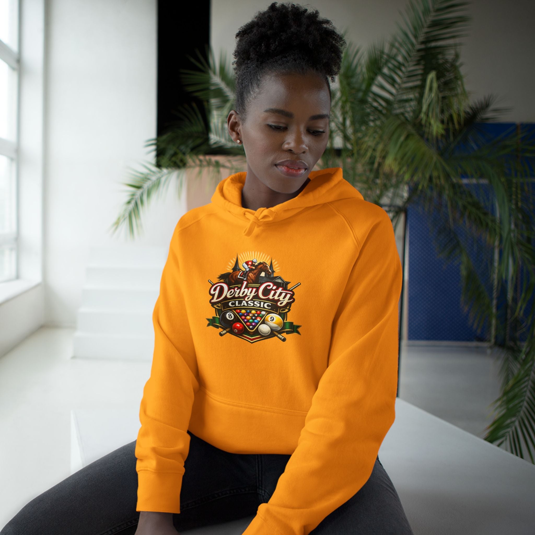 Derby City Classic Hoodie — Retro Horseshoe Horse Racing Logo