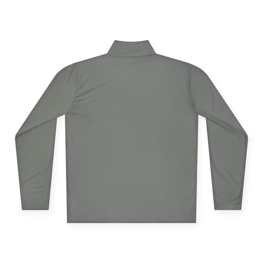 Wave Heart Logo Quarter-Zip Pullover | Minimal Script Chest Print