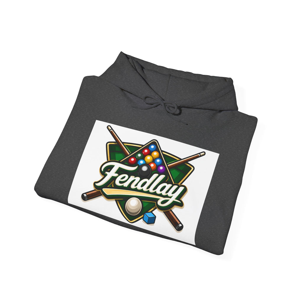 Billiards Logo Fendlay Hoodie | Pool Cue & Rack Sweatshirt