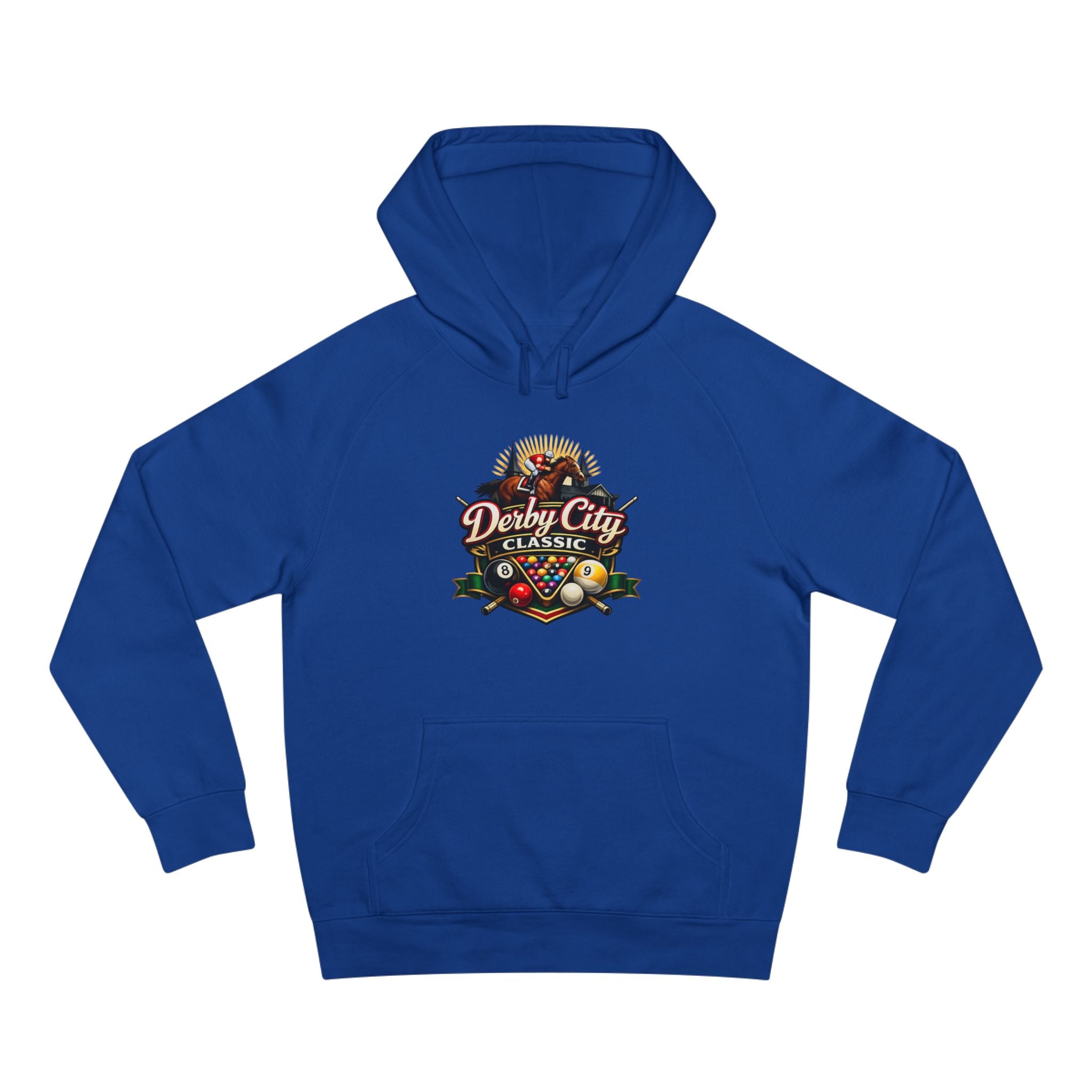 Derby City Classic Hoodie — Retro Horseshoe Horse Racing Logo