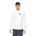 Wave Heart Logo Quarter-Zip Pullover | Minimal Script Chest Print