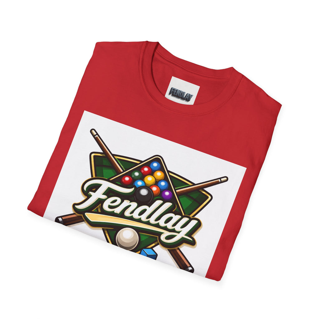 Fendlay Billiards Logo T-Shirt | Pool Cue & Rack Graphic