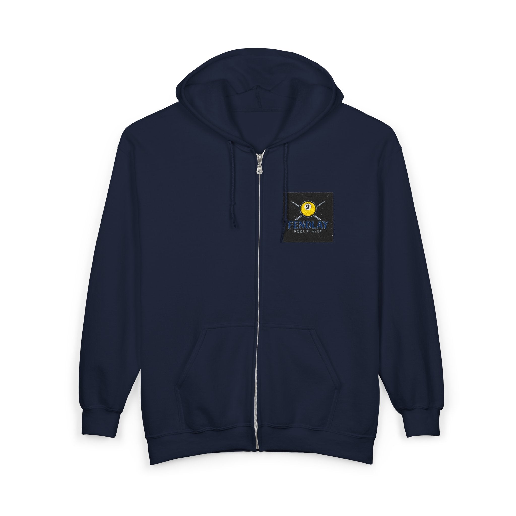 Fendlay/ Custom Derby logo Pool Player Hoodie | Full Zip Hooded Sweatshirt